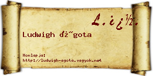 Ludwigh Ágota névjegykártya